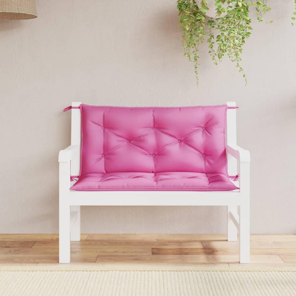 Garden Bench Cushions 2pcs Pink 39.4