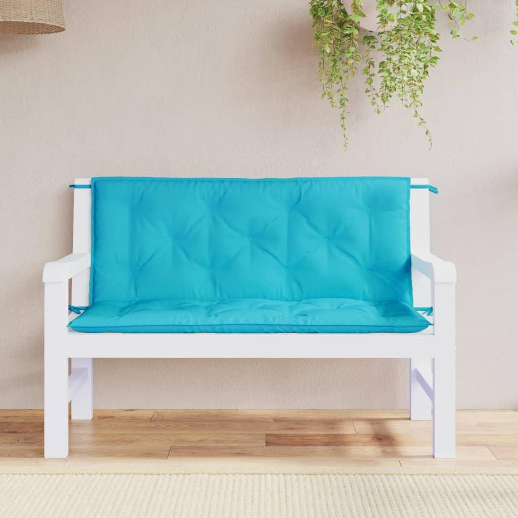 Garden Bench Cushions 2pcs Turquoise 47.2