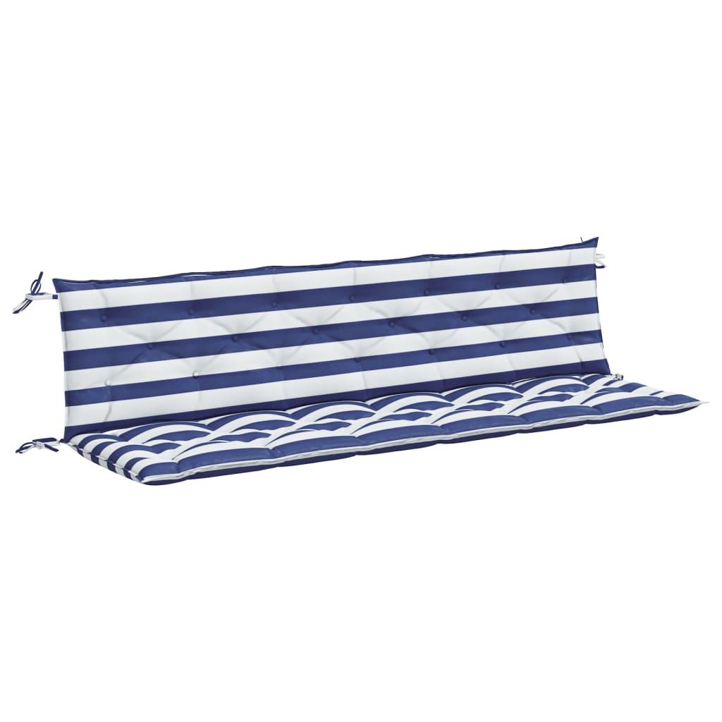 Garden Bench Cushions 2pcs Blue&White Stripe 78.7