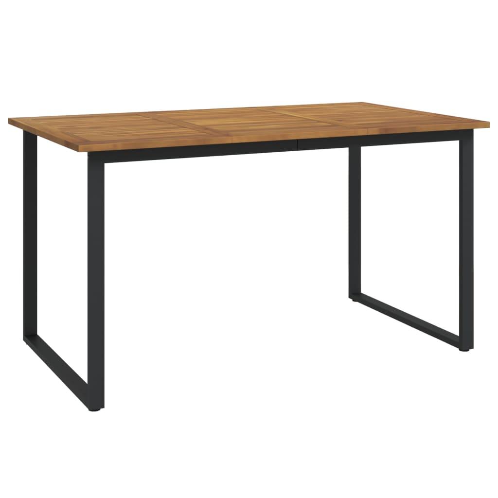 Patio Table with U-shaped Legs 55.1