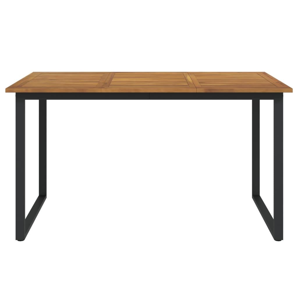 Patio Table with U-shaped Legs 55.1