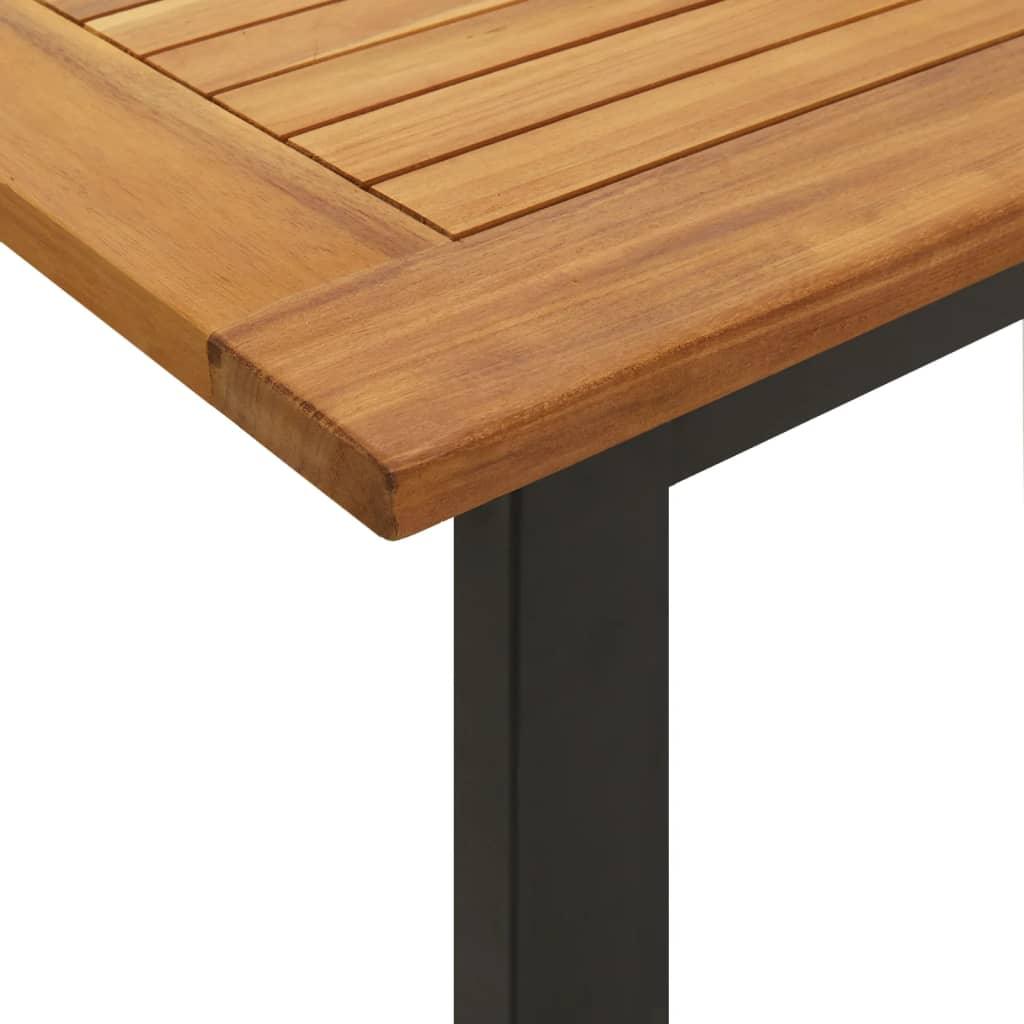 Patio Table with U-shaped Legs 55.1