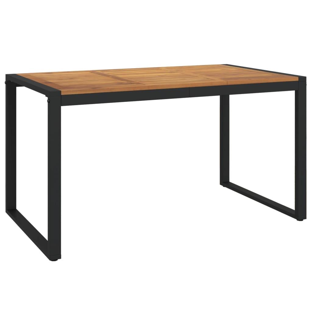 Patio Table with U-shaped Legs 55.1