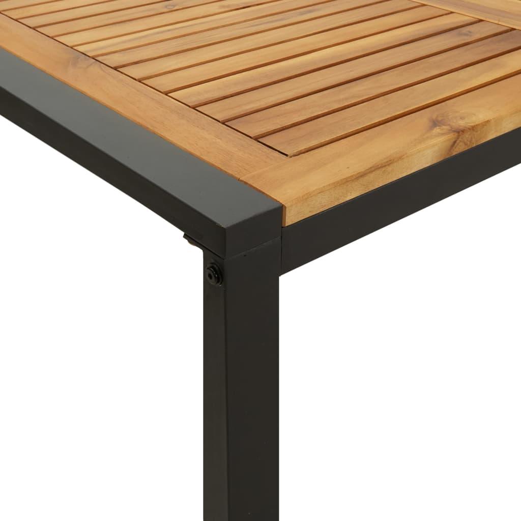 Patio Table with U-shaped Legs 55.1