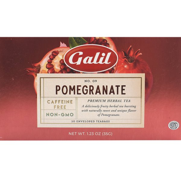 Galil Pomegranate Herbal Tea | 20 Tea Bags - 1.41 oz.