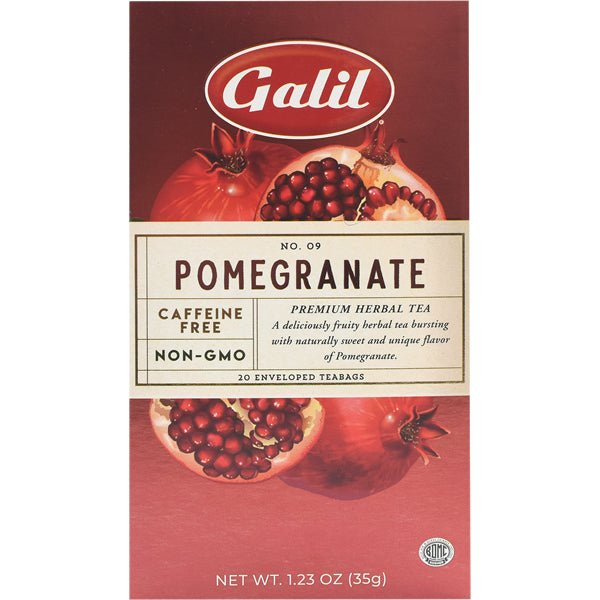 Galil Pomegranate Herbal Tea | 20 Tea Bags - 1.41 oz.