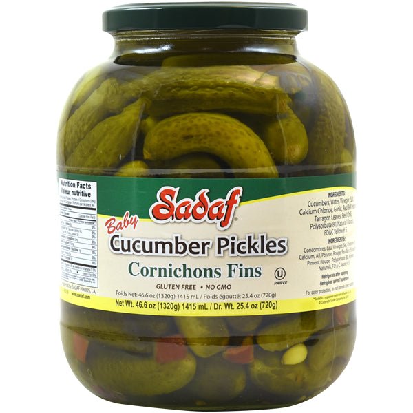 Sadaf Baby Cornichons Fins | Pickles - 46.6 oz.
