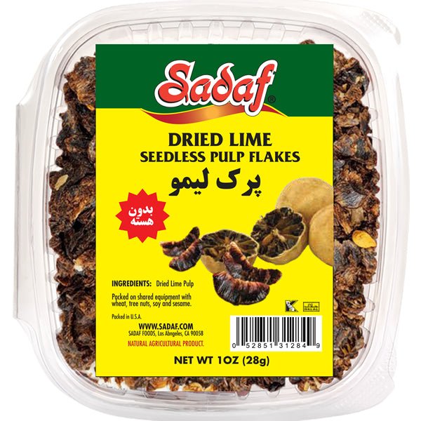 Sadaf Dried Lime | Seedless Pulp Flakes 1 oz