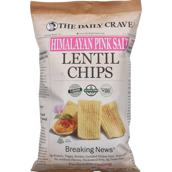 The Daily Crave Lentil Chips | Himalayan Pink Salt - 4.25 oz.