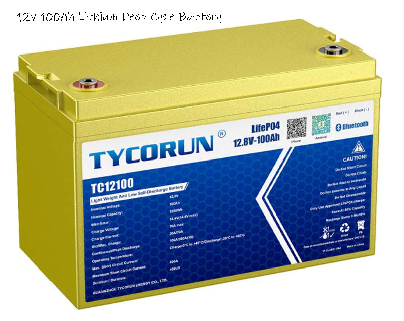 12V 100Ah Lithium Battery