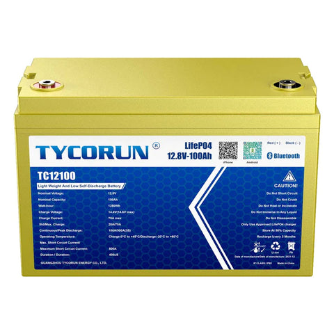 12 volt 100ah deep cycle lithium battery