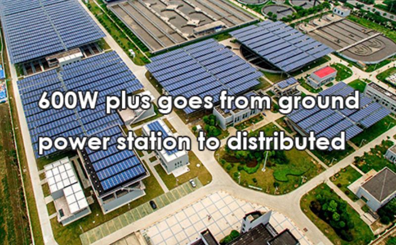 600W plus from ground power station to distributed