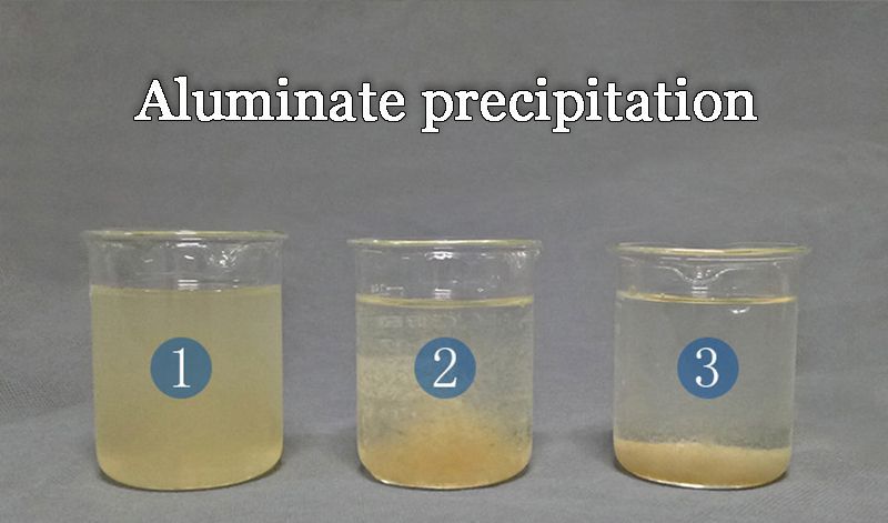 Aluminate precipitation