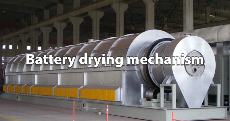 Battery drying mechanism