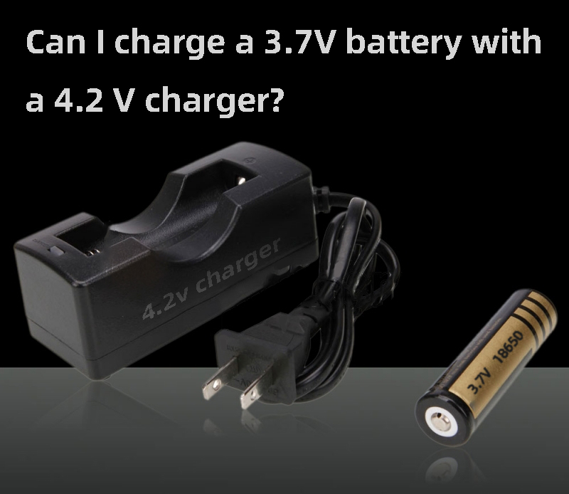 Can I charge a 3.7 V battery with a 4.2 V charger