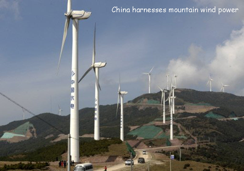 China harnesses mountain wind power
