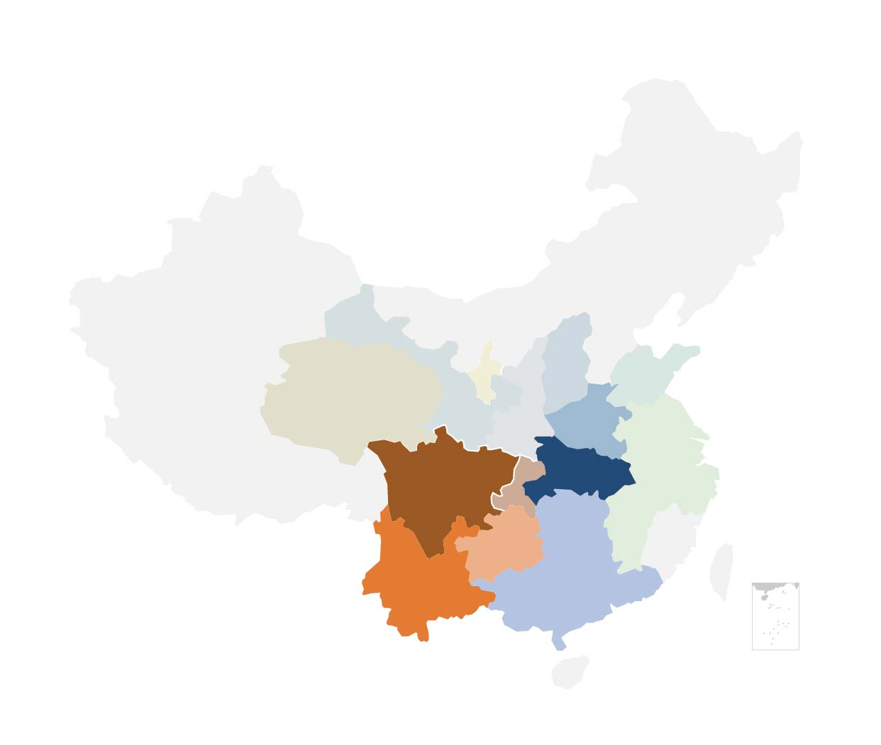 China lithium iron phosphate cathode material productivity distribution map