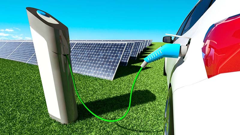 Develop Electric Vehicles Nearby Relying on Renewable Energy