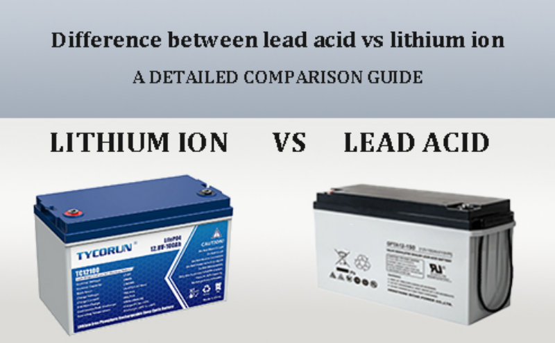 Difference between lead acid vs lithium ion - in-detail comparison