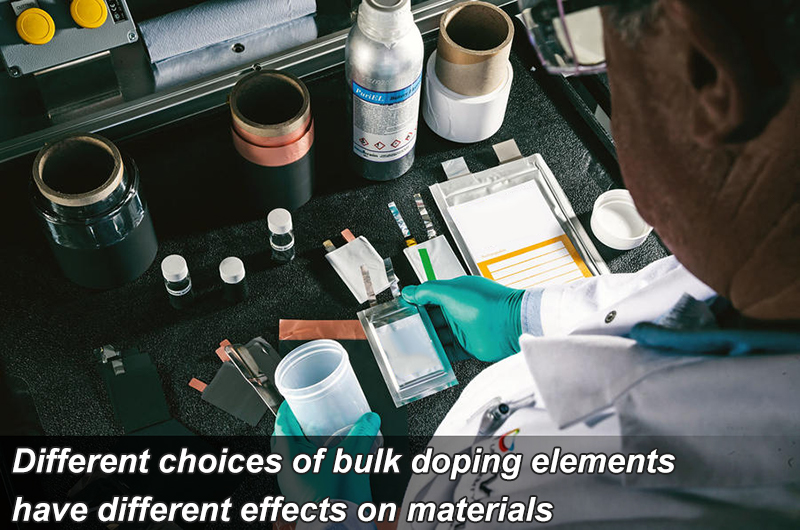 Different choices of bulk doping elements have different effects on materials