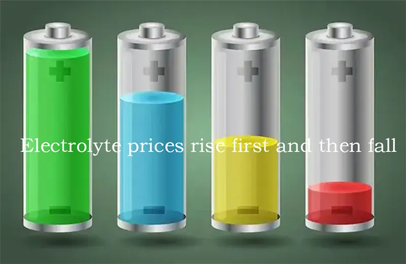 Electrolyte prices rise first and then fall