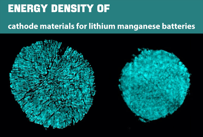 Energy density of cathode materials for lithium manganese batteries