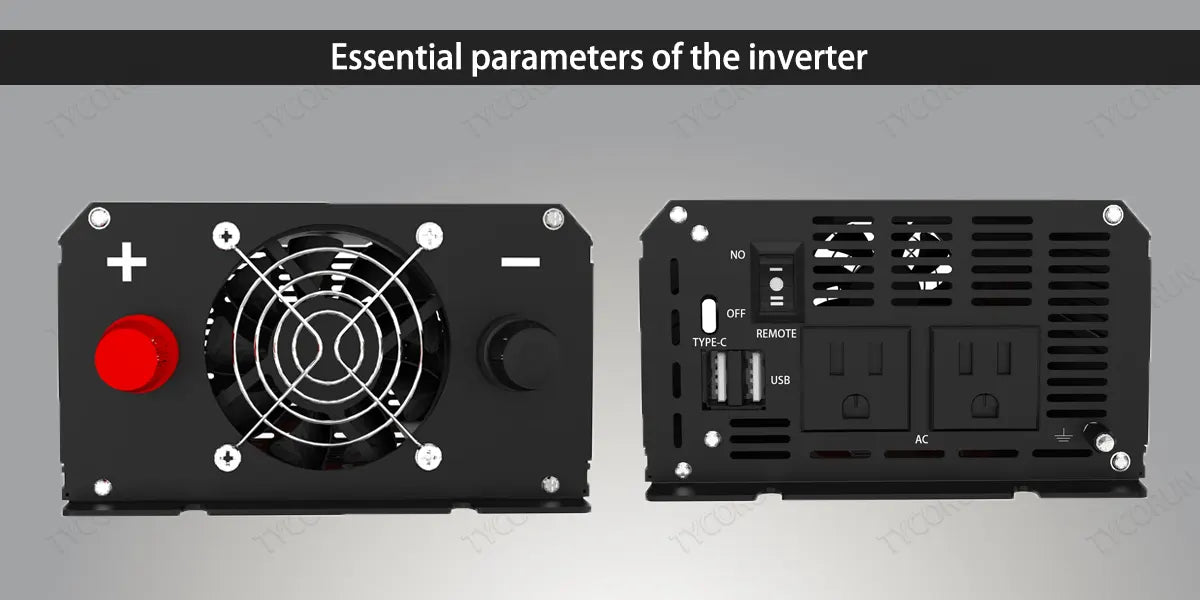 Essential parameters of the inverter