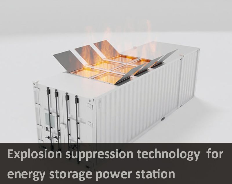 Explosion suppression technology for energy storage power station