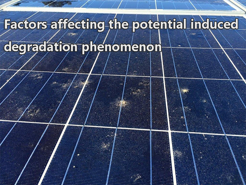 Factors affecting the potential induced degradation phenomenon