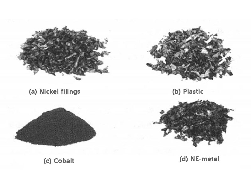 Figure 3. Products obtained by recycling and processing secondary lithium batteries