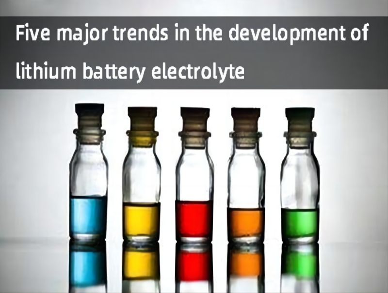 Five major trends in the development of lithium battery electrolytes