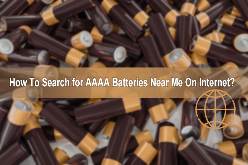 How can I find aaa battery near me using google maps and locator 
