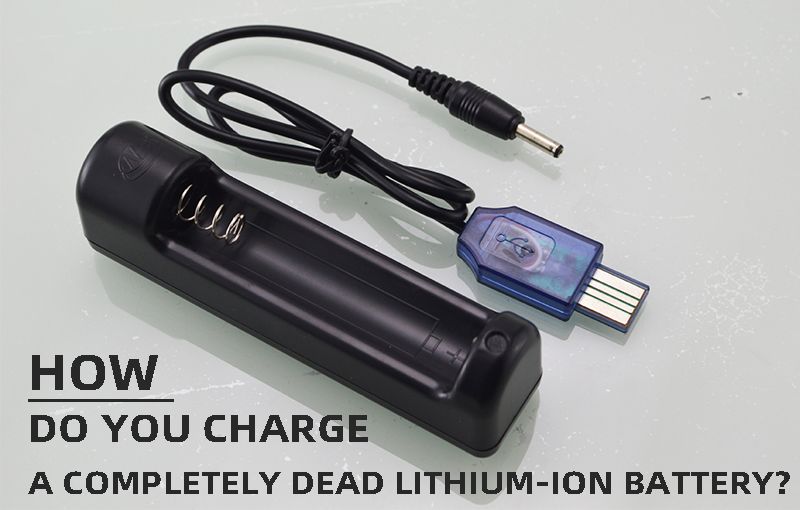 How do you charge a completely dead lithium-ion battery