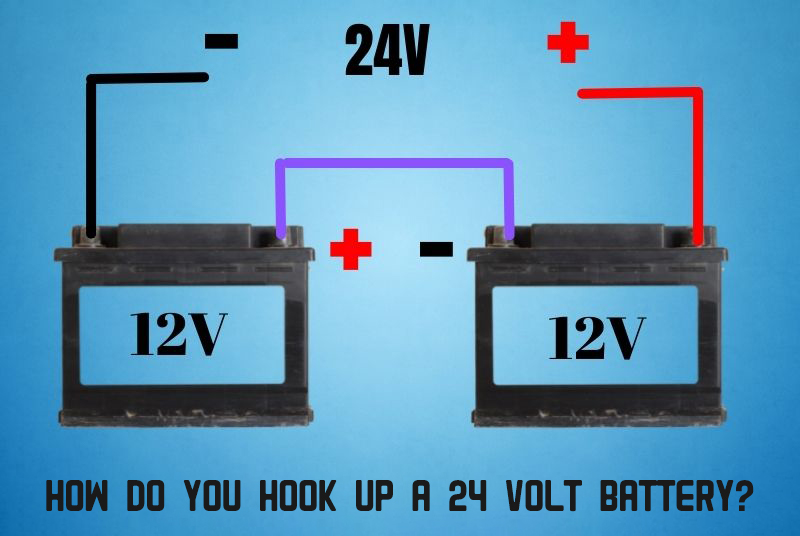 How do you hook up a 24 volt battery