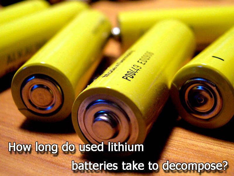How long do used lithium batteries take to degrade