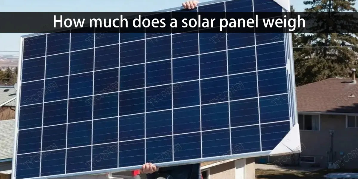 How much does a solar panel weigh