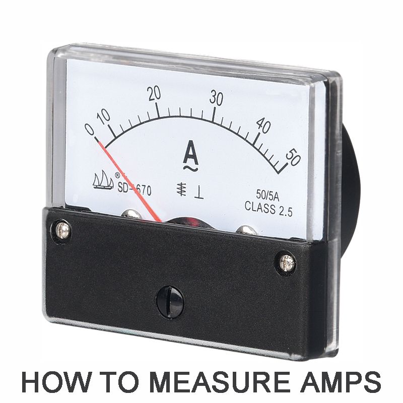 How to measure amps