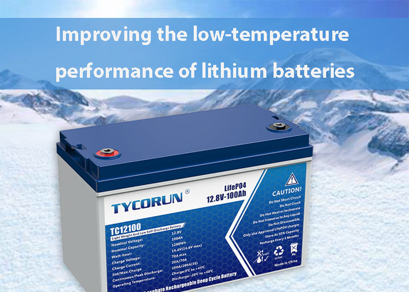 Improving the low-temperature performance of lithium batteries