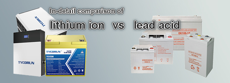 In-detail comparison of lead acid vs lithium ion