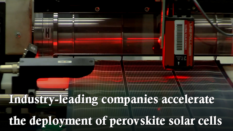 Industry-leading companies accelerate the deployment of perovskite solar cells