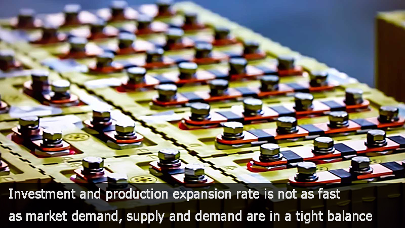 Investment and production expansion rate is not as fast as market demand, supply and demand are in a tight balance