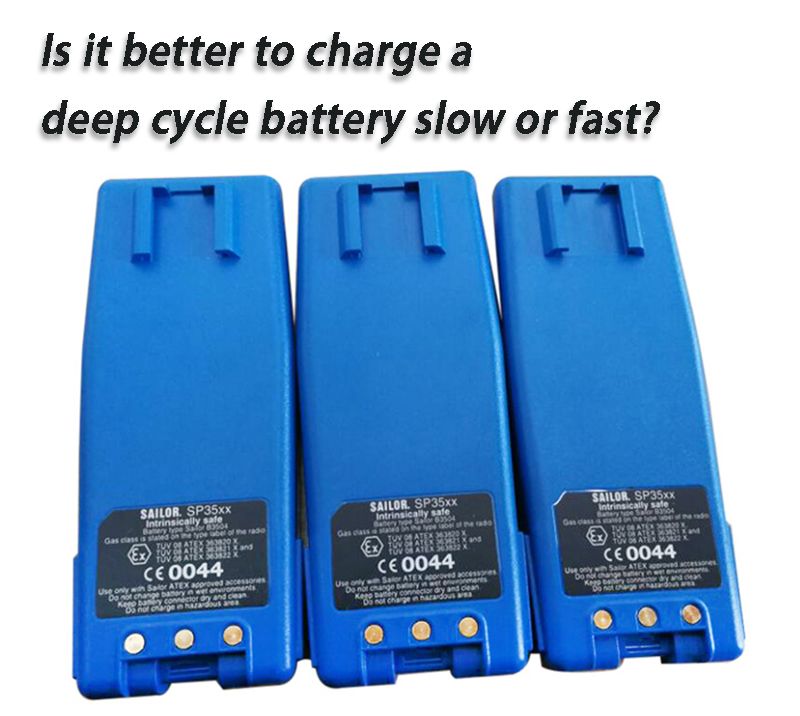 Is it better to charge a deep cycle battery slow or fast