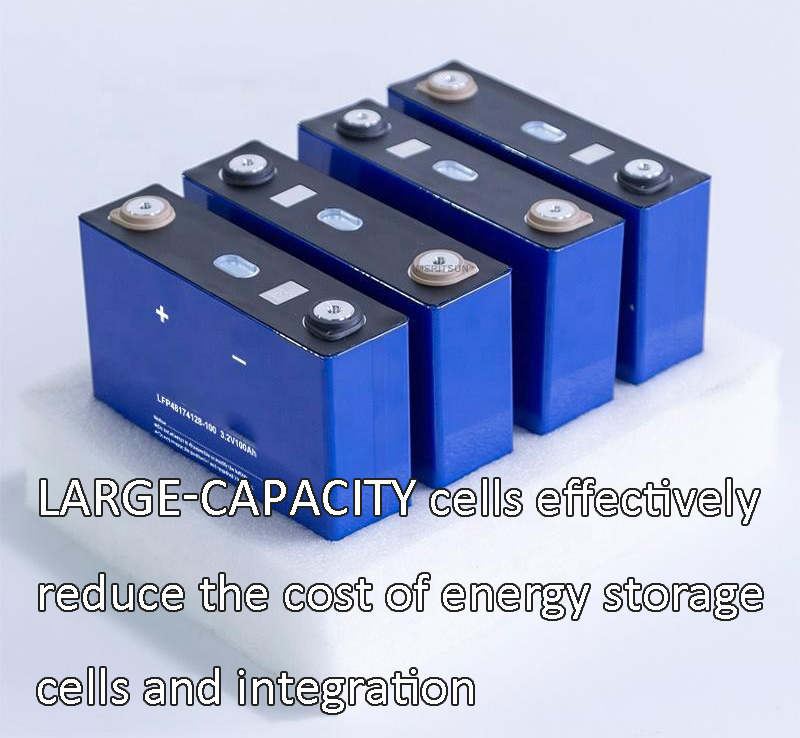 Large-capacity cells effectively reduce the cost of energy storage cells and integration