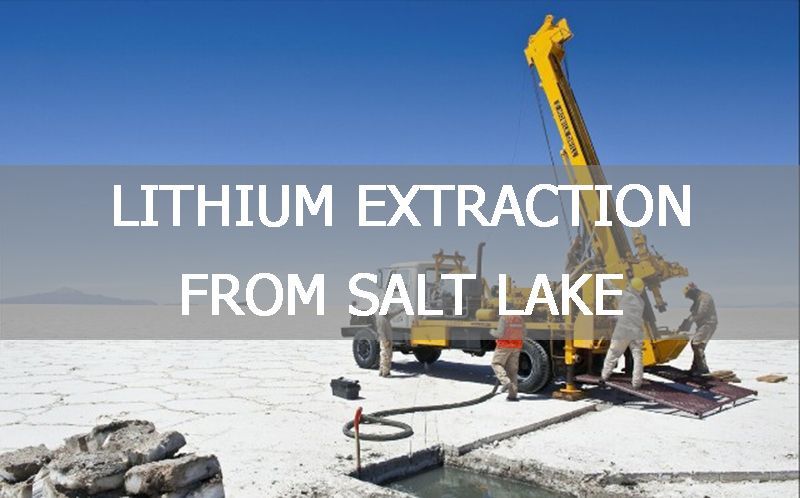 Lithium extraction from salt lake