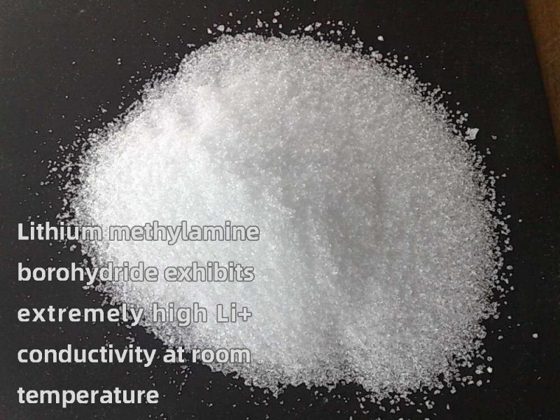 Lithium methylamine borohydride exhibits extremely high Li+ conductivity at room temperature