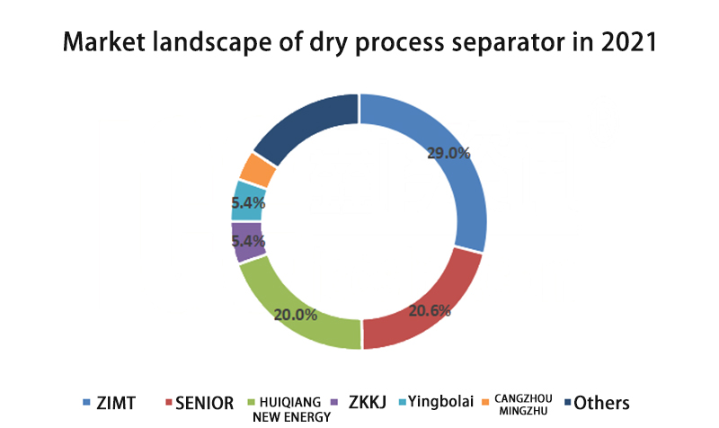 Market landscape of dry process separator in 2021