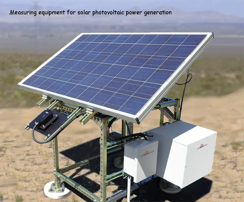 Measuring equipment for solar photovoltaic power generation