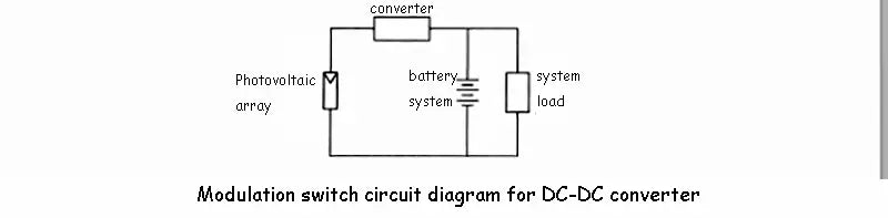 Modulation switch circuit diagram for DC-DC converter
