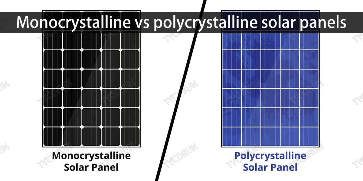 Monocrystalline vs polycrystalline solar panels