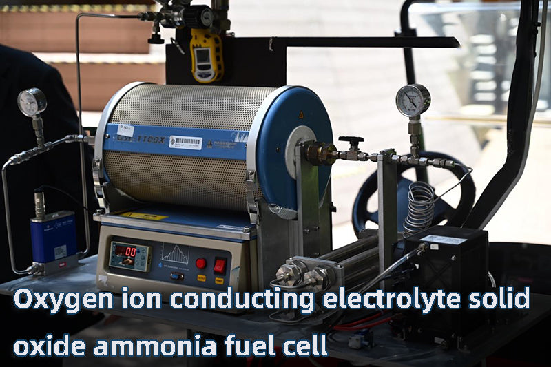 Oxygen ion conducting electrolyte solid oxide ammonia fuel cell